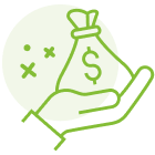 Icon - Hand with Moneybag 