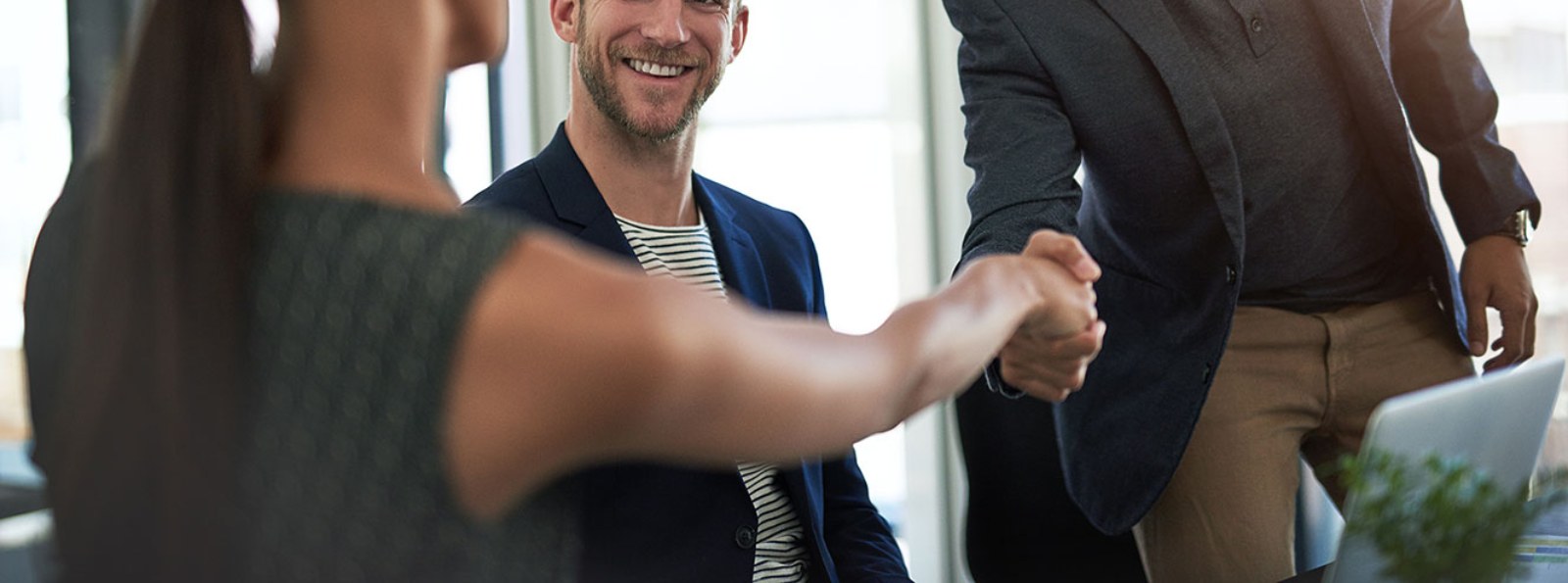 people shaking hands